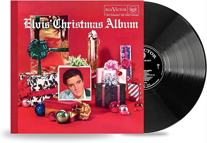 Elvis' Christmas Album LP, 12" vinyl sleeve-jacket