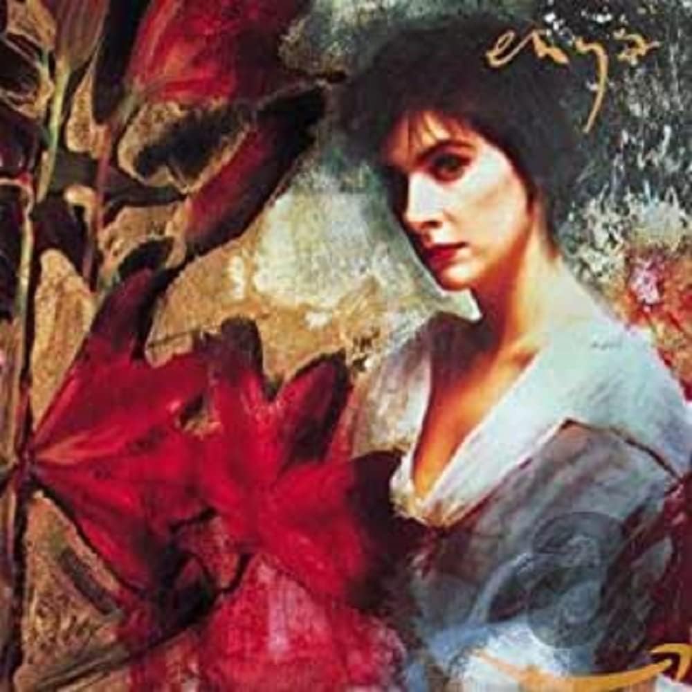 Artistic depiction of a woman with red flowers and intricate details