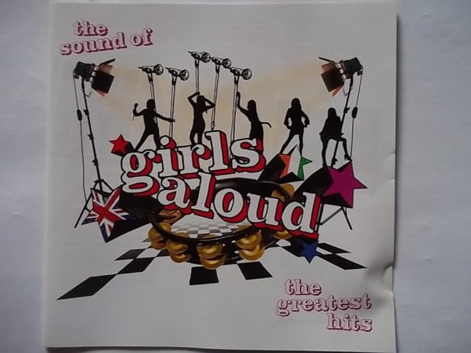 Audio CD cover for Girls Aloud The Sound of Girls Aloud featuring images of the band members on the front with a tracklisting and the British flag.