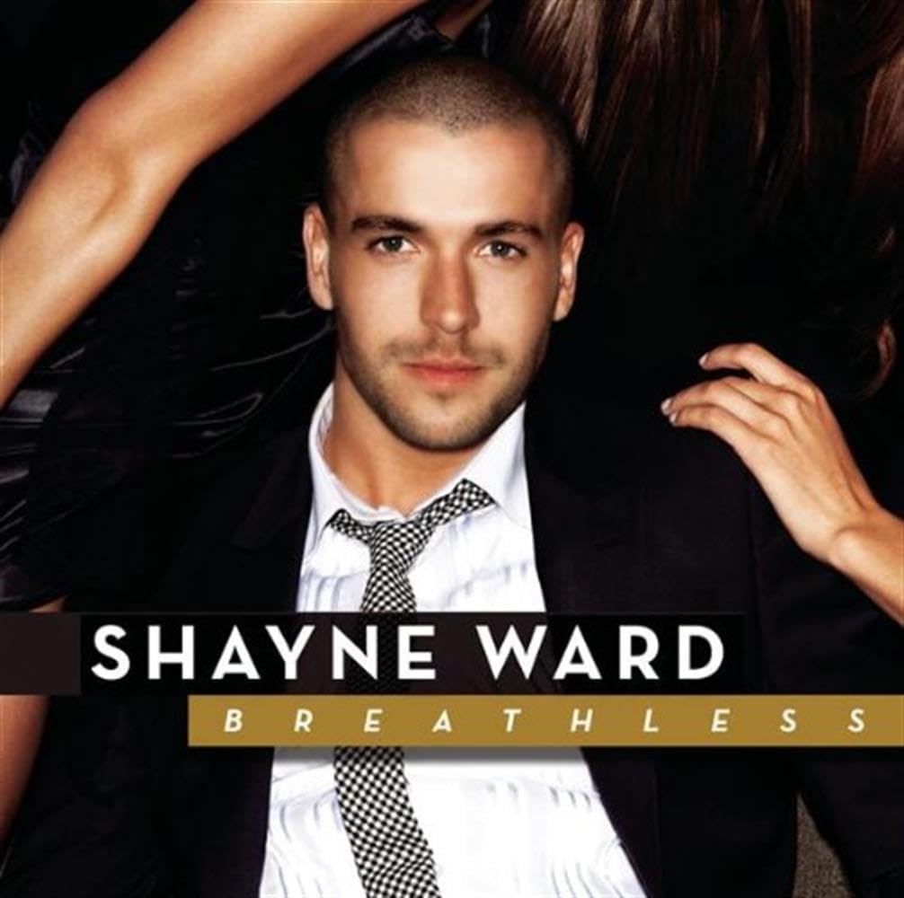 Album cover featuring a man in formal attire with 'Shayne Ward' and 'Breathless' text.