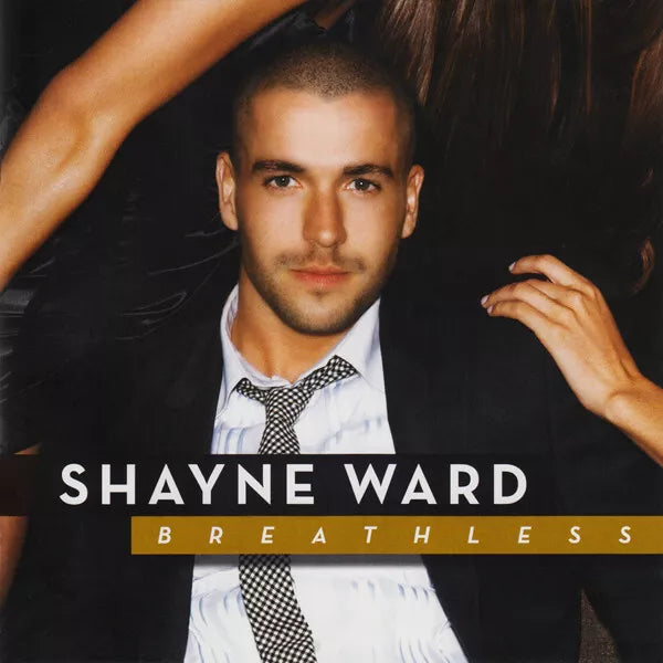 Album cover featuring a man with text 'Shayne Ward Breathless' on a dark background