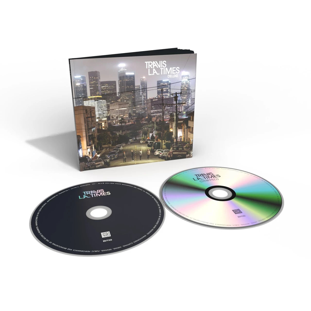 The image shows the deluxe 2CD edition of Travis's album 'L.A.