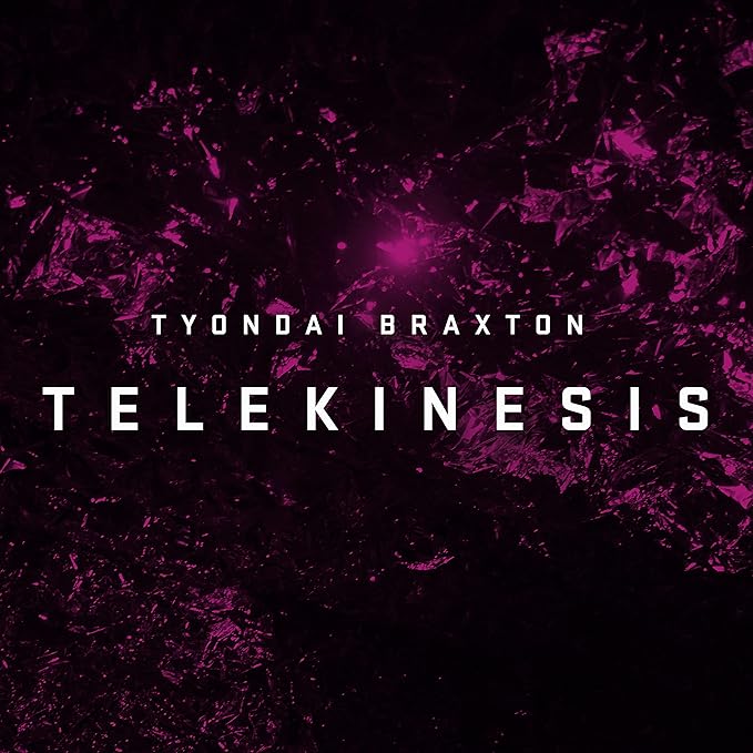Album cover with 'Tyondai Braxton Telekinesis' text on a dark background with purple abstract design.