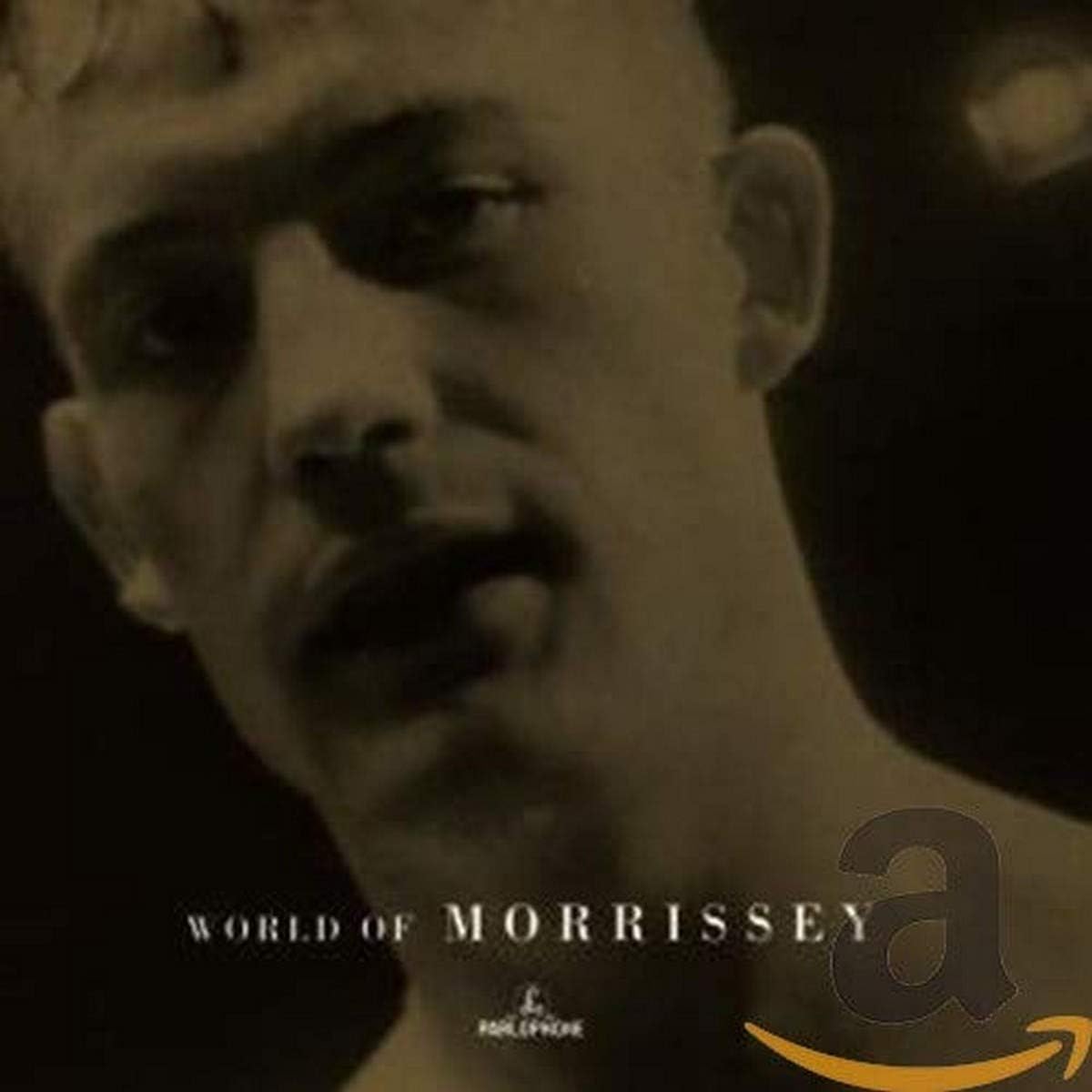 Album cover with a stylized portrait and 'World of Morrissey' text, featuring the Amazon logo.