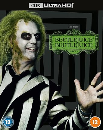 4K Ultra HD Blu-ray cover of 'Beetlejuice' with character and title.