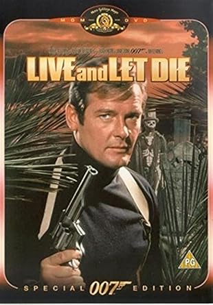 DVD cover of 'Live and Let Die' Special 007 Edition with a character holding a gun.