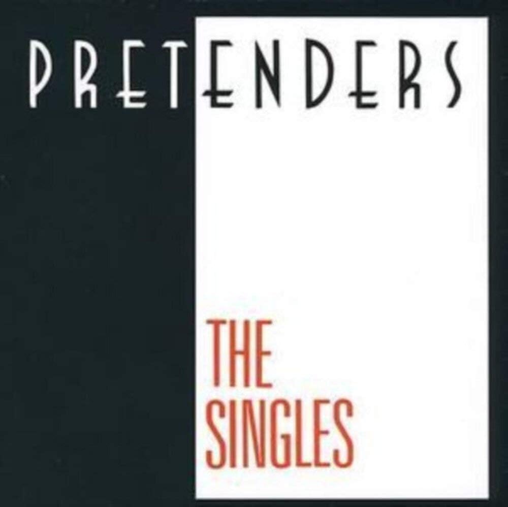 Album cover for 'Pretenders: The Singles' with black and white design.