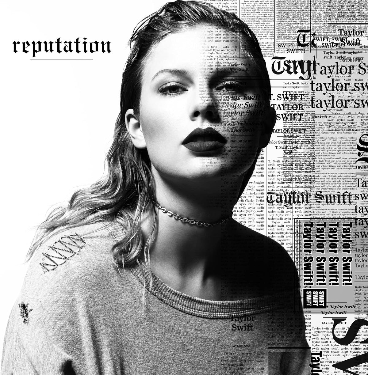 Black and white album cover with text overlay featuring a person.