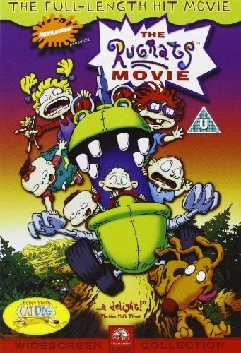 Poster for 'The Rugrats Movie' featuring animated characters and colorful design.