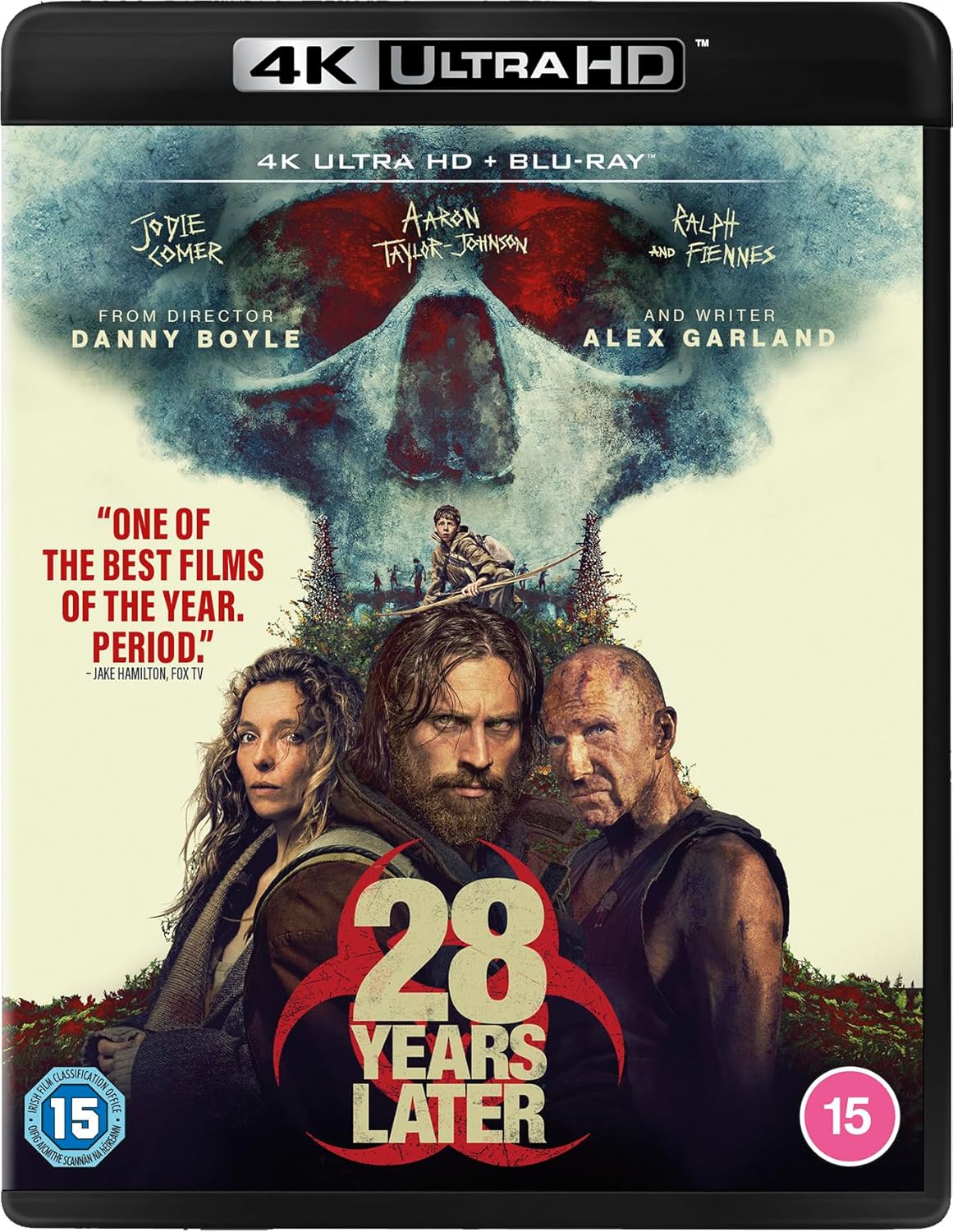 Blu-ray cover of '28 Years Later' with movie title and cast names.