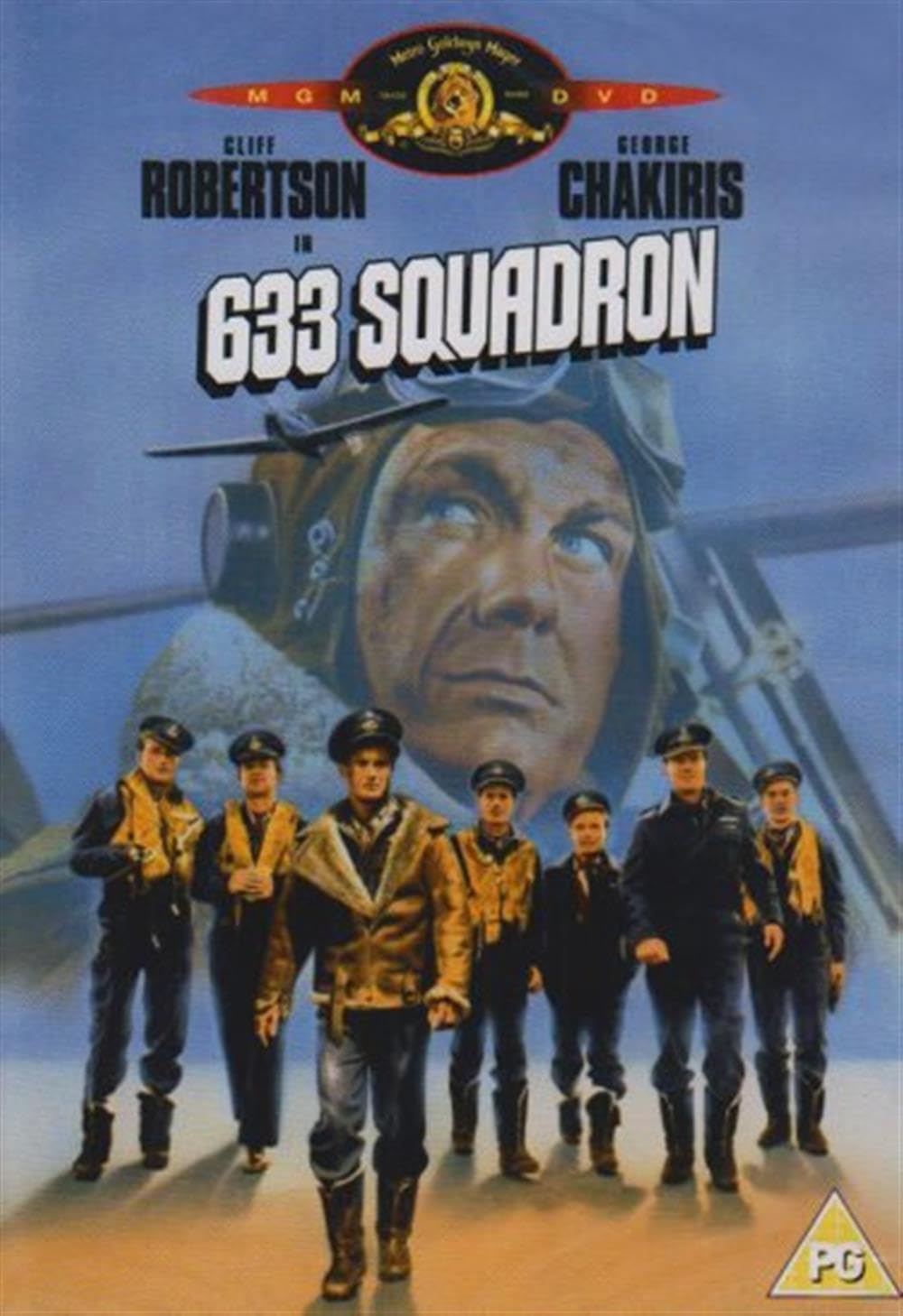 633 Squadron DVD cover featuring RAF aircraft and World War II aerial combat artwork
