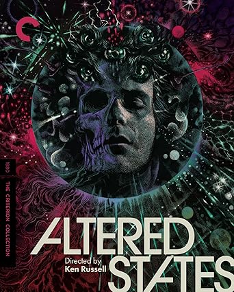 Movie poster for 'Altered States' with a futuristic design and text.