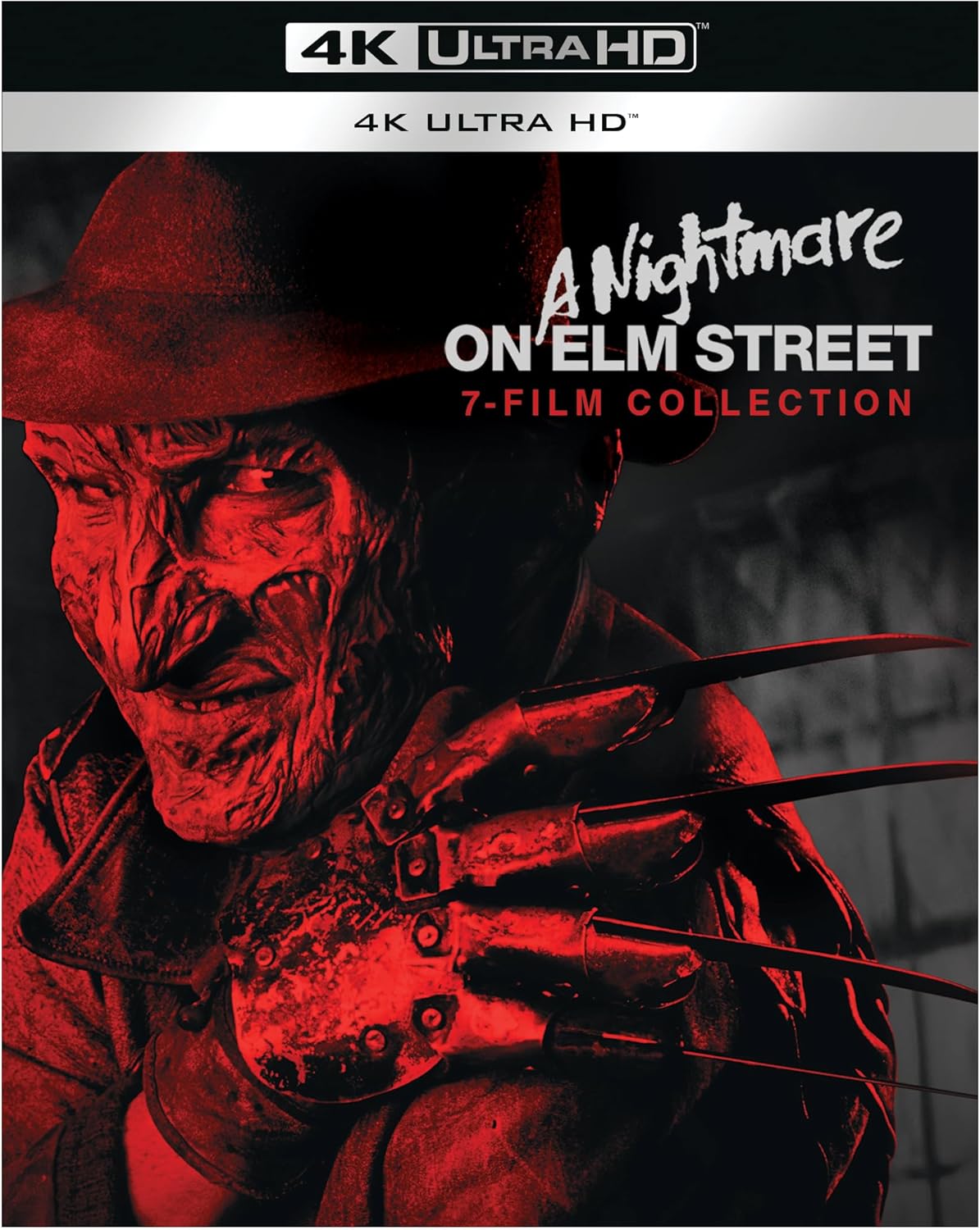 4K Ultra HD box set for 'A Nightmare on Elm Street' collection with Freddy Krueger.