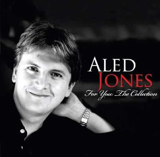 Audio CD cover featuring the artist name 'Aled Jones' with a red and black design.