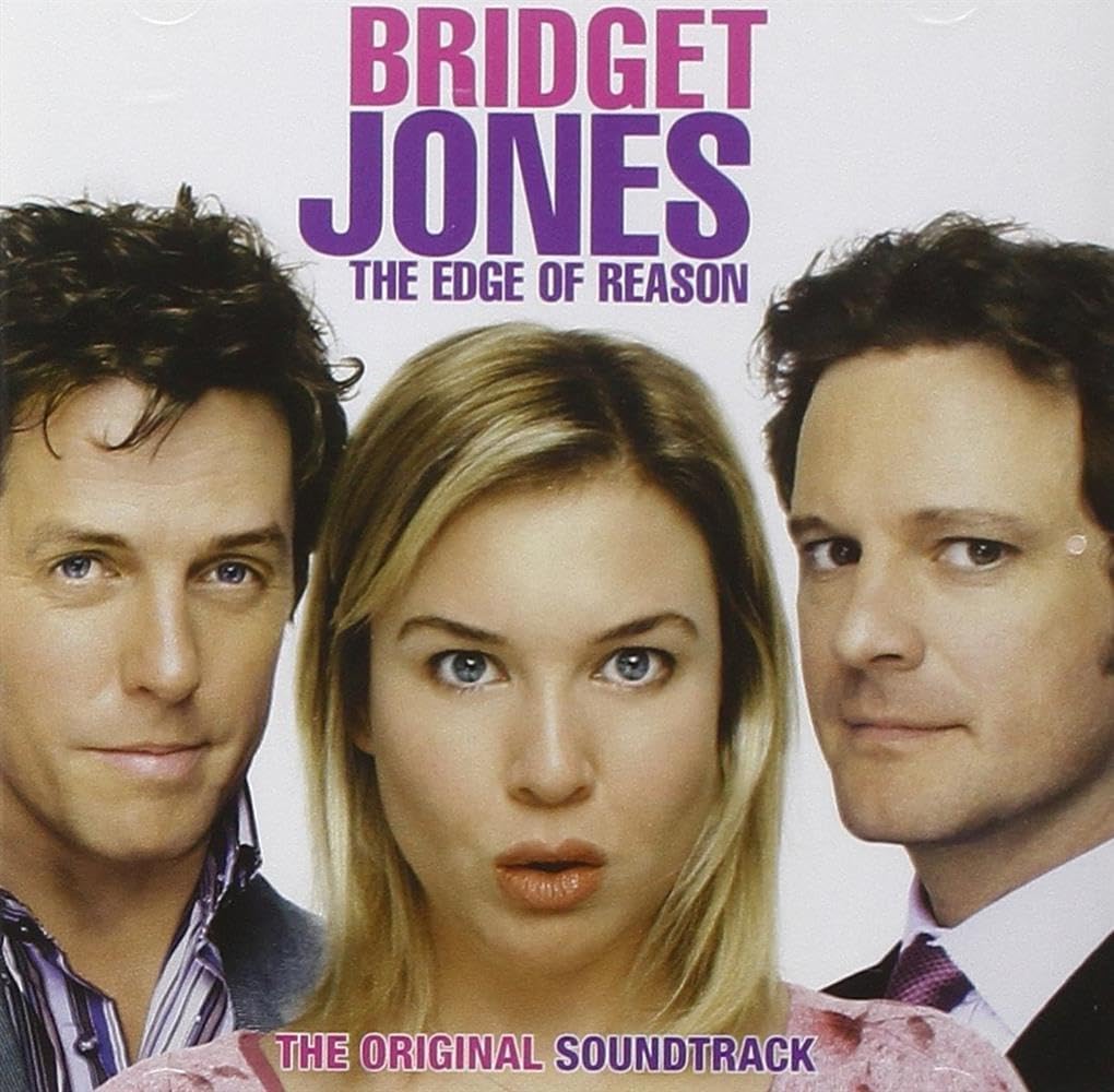 Movie poster for 'Bridget Jones: The Edge of Reason' featuring three characters.