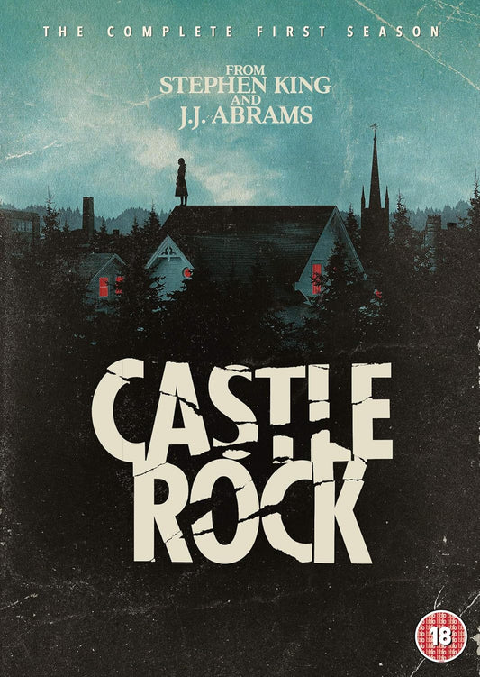 DVD cover of 'Castle Rock' with a silhouette of a person on a roof and a dark, eerie landscape.