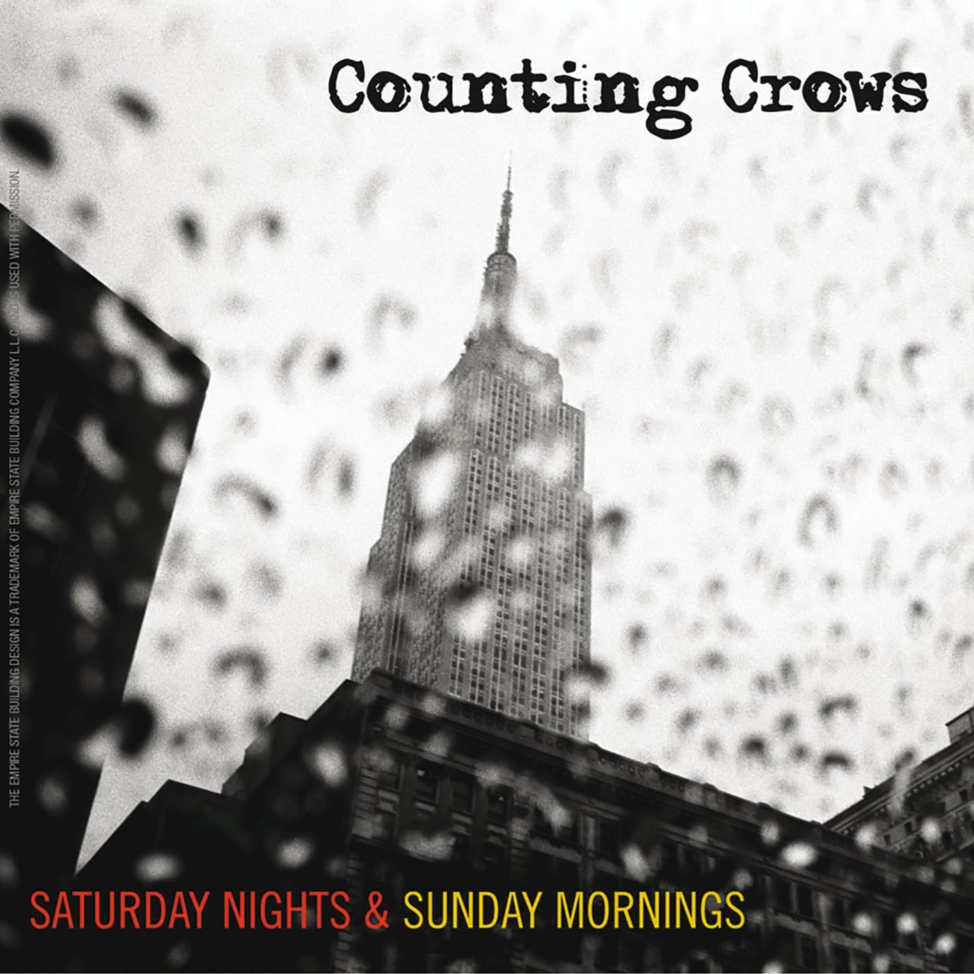 Album cover with Empire State Building silhouette and 'Counting Crows' text