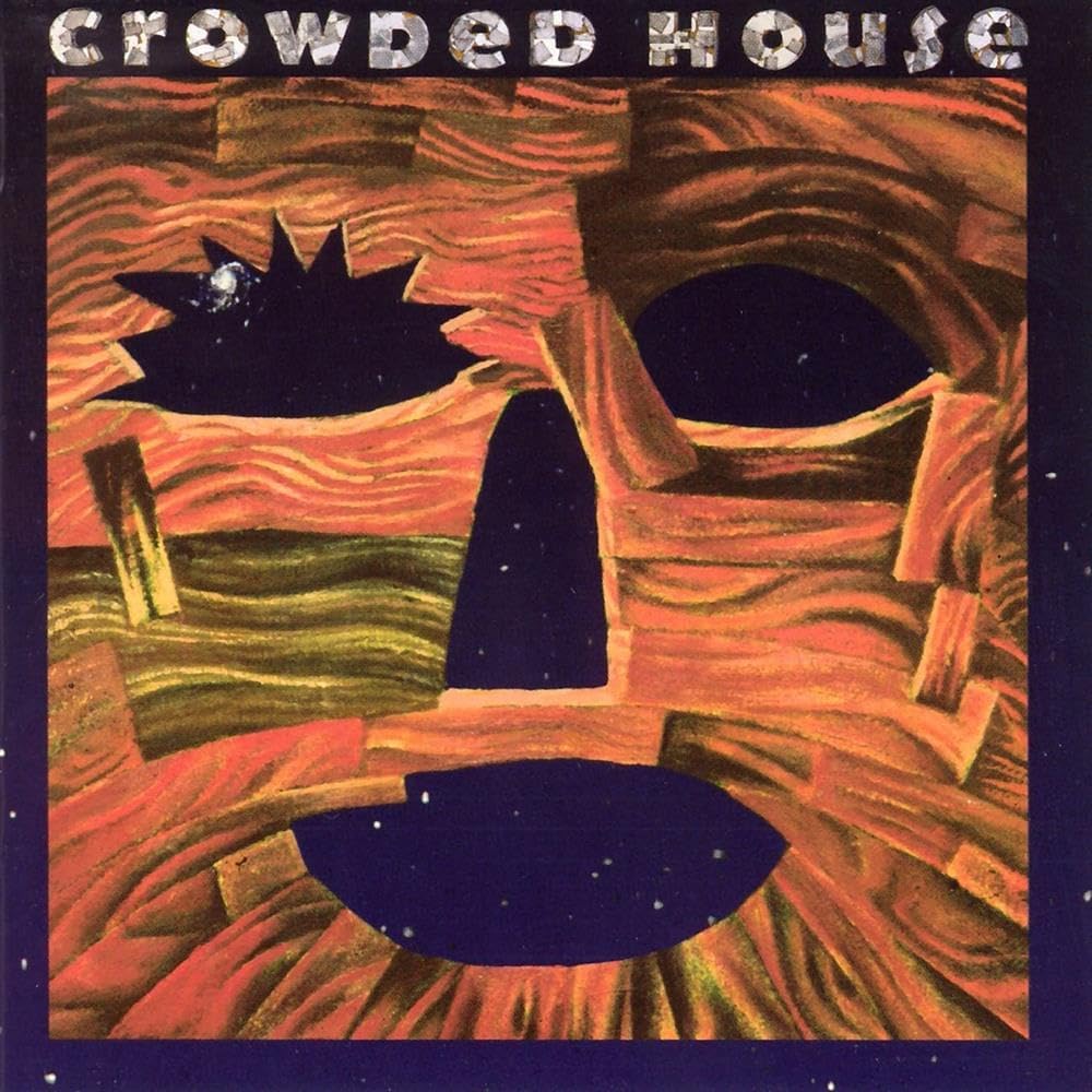Album cover with abstract design and 'Crowded House' text