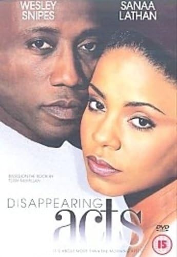 Movie poster for 'Disappearing Acts' featuring Wesley Snipes and Sanaa Lathan.