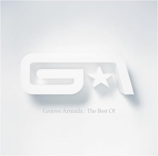 Album cover for 'Groove Armada: The Best Of' with a stylized 'GA' logo on a light gray background.