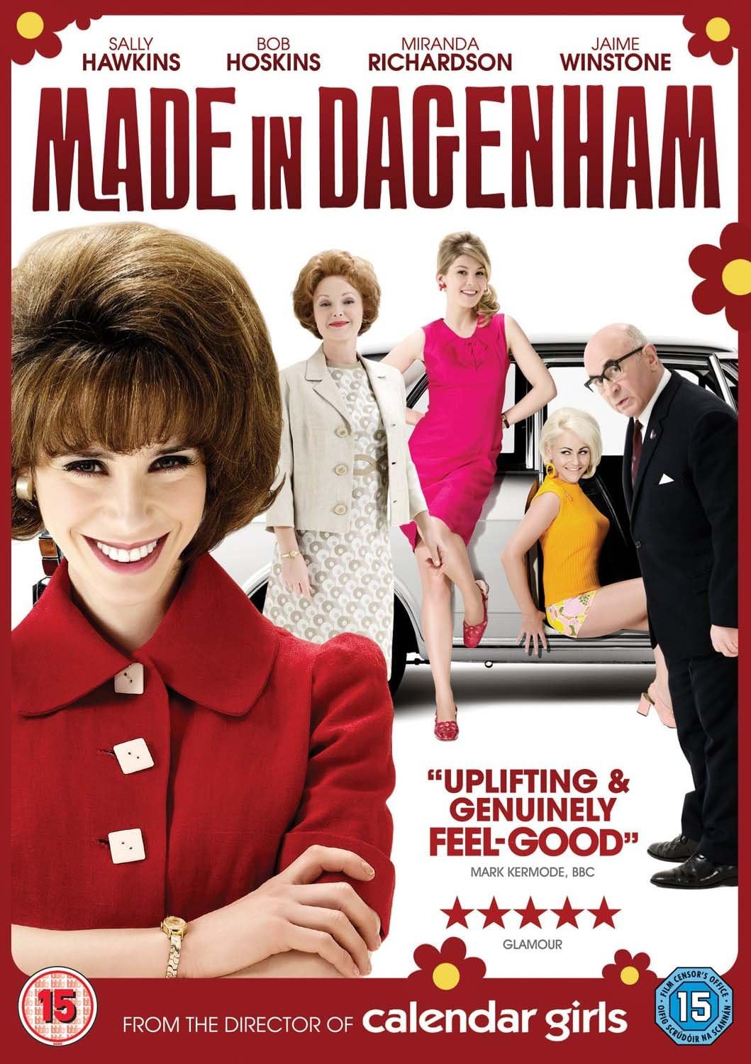 Movie poster for 'Made in Dagenham' with characters and promotional text.