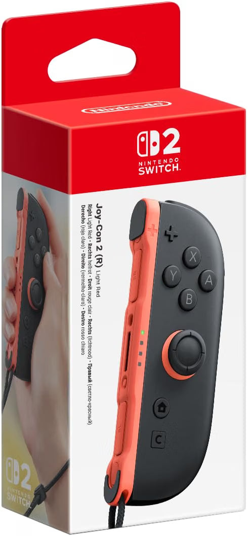 Nintendo Switch Joy-Con controller packaging with red lid and black body