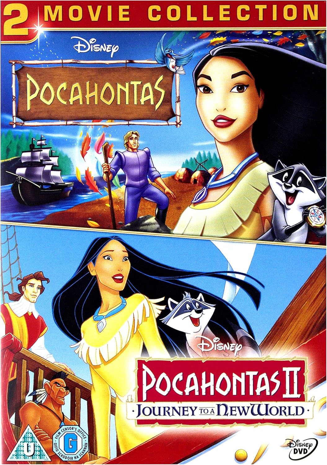 Pocahontas & Pocahontas 2: Journey to a New World [DVD] – Disney 2-Movie Collection – New & Sealed