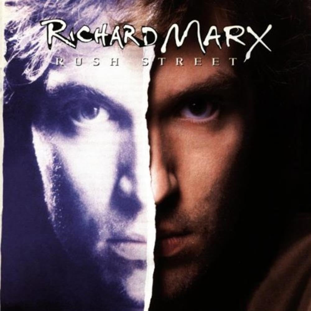 Album cover with a split face portrait and 'Richard Marx Push Street' text