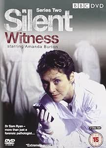 DVD cover for 'Silent Witness - Series 2' featuring a close-up portrait of Amanda Burton in a white medical outfit, with a subtle grey background.