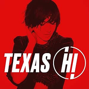 Limited edition color vinyl record titled 'Texas Hi' with a red background and an illustration of a female singer.