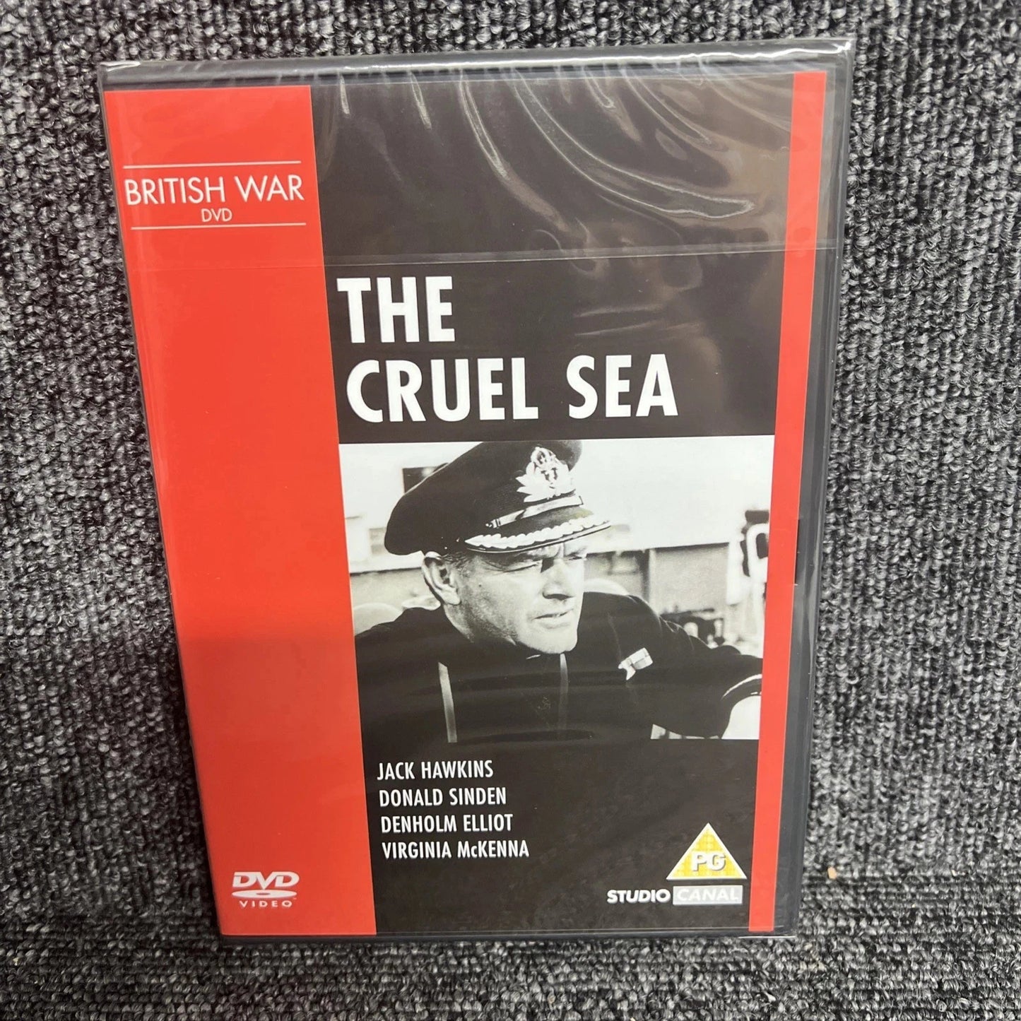The Cruel Sea DVD (1953) | Jack Hawkins as Commander Ericson | Donald Sinden, Stanley Baker & Denholm Elliott | Virginia McKenna | HMS Compass Rose | Battle of the Atlantic | Ealing Studios | PG Cert | New & Sealed