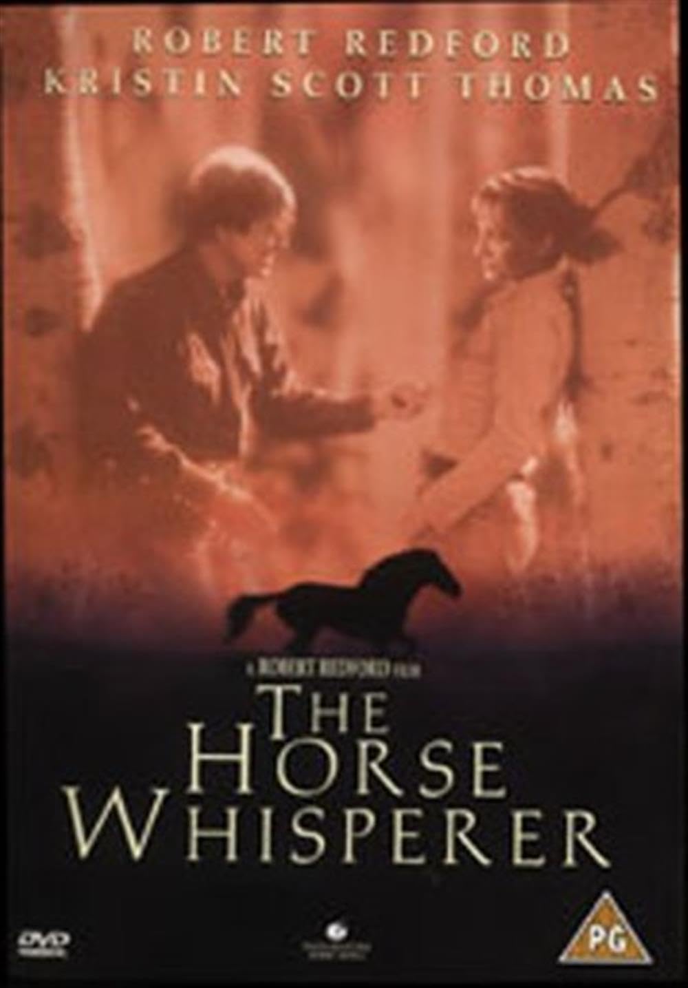 DVD cover of 'The Horse Whisperer' featuring a man and woman with a horse.