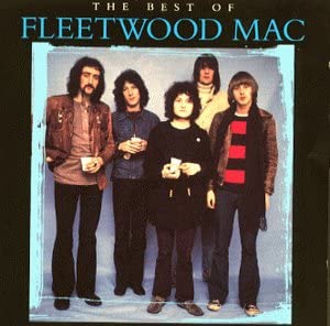 The cover of 'The Best of Fleetwood Mac' audio CD featuring a black and white photo of the band members.