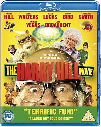 Blu-ray cover of 'The Harry Hill Movie' with characters and promotional text.