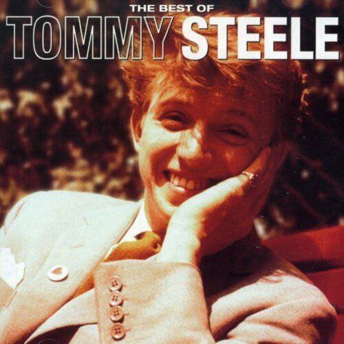 A CD cover featuring a portrait of Tommy Steele with the title 'The Best of Tommy Steele' written at the top.