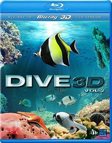 Cover of the Blu-ray movie 'Dive 3D - Part 2' featuring an image of a fish in an underwater setting.