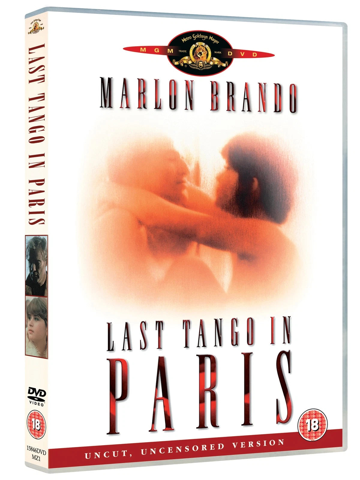 DVD cover of 'Last Tango in Paris' featuring Marlon Brando.