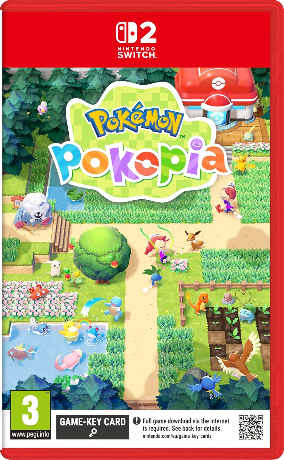 Pokémon Pokopia Nintendo Switch 2 game cover featuring Pokémon characters and adventure artwork
