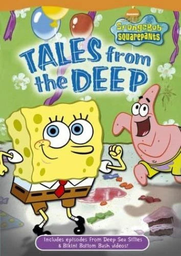 Cover of 'Tales from the Deep' featuring SpongeBob SquarePants and Patrick Star on a colorful background.