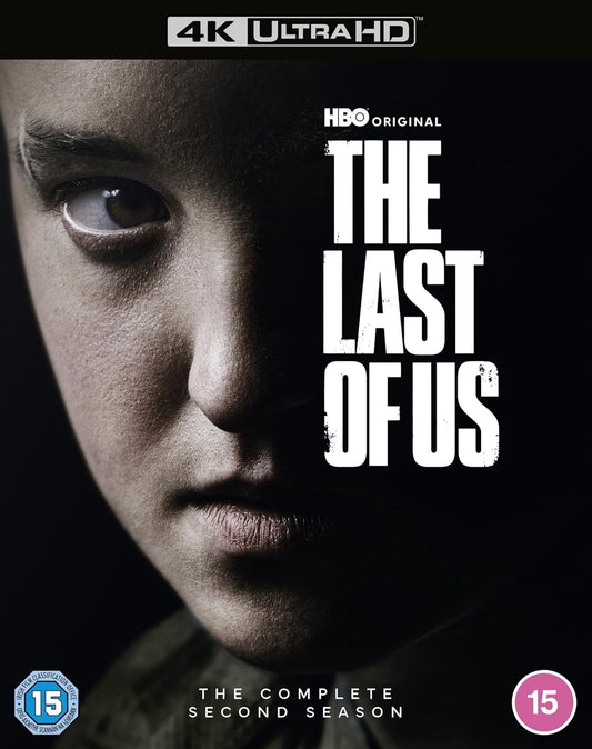 4K Ultra HD cover of 'The Last of Us' with a close-up of a person's face and the title.