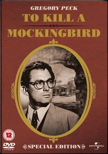 DVD cover of 'To Kill a Mockingbird' with Gregory Peck's portrait and title