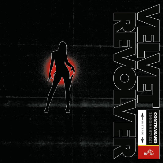 Album cover with a silhouette of a person and text 'Velvet Revolver' on a dark background