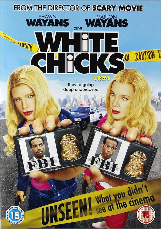 White Chicks DVD cover featuring Marlon and Shawn Wayans in undercover disguises