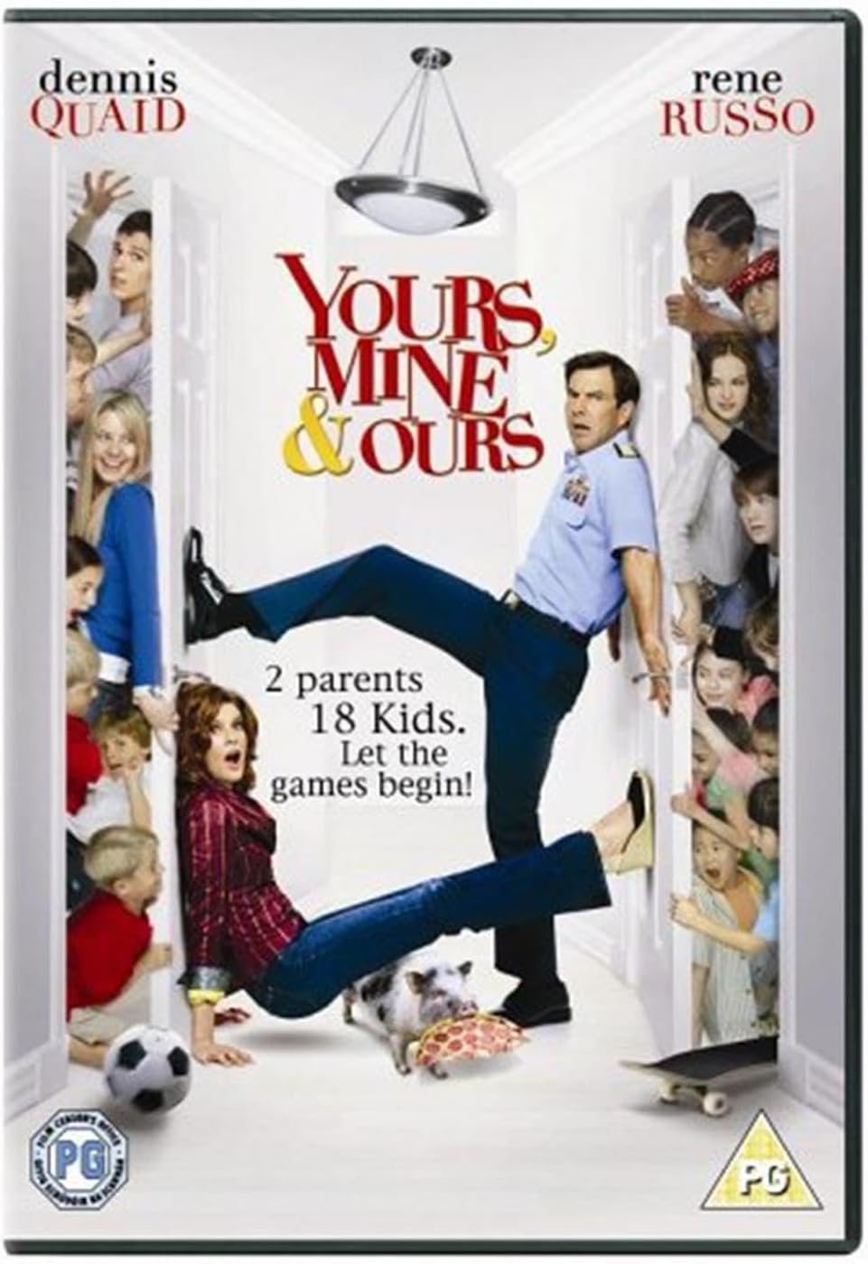 DVD cover of 'Yours, Mine & Ours' with characters and text