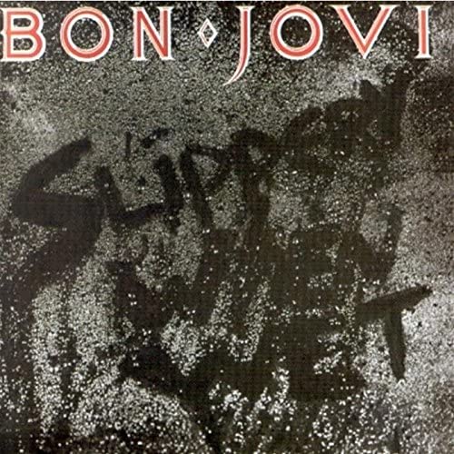 Audio CD cover for Bon Jovi's album 'Slippery When Wet' featuring the band's logo and the title text.