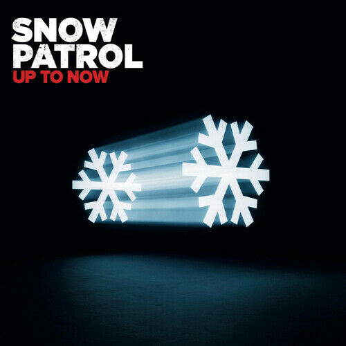 Album cover for Snow Patrol's 'Up to Now - The Best Of Snow Patrol' featuring a car with snowflakes on the front.